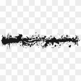 Black Horizontal Spatter - Illustration, HD Png Download - spatter png