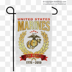 Happy 244th Birthday Marines 2019, HD Png Download - marine corps emblem png