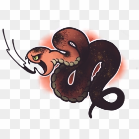 Fat Snake 2d Flat Graffiti Flash Tattoo Tattoo Design - Snake 2d, HD Png Download - snake tattoo png