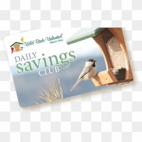 Daily Savings Club Card Graphic, Wild Birds Unlimited, - Birds Shop Card, HD Png Download - unlimited png