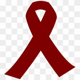 Red Cancer Ribbon Png Clipart , Png Download - Red Cancer Ribbon Png, Transparent Png - cancer ribbons png