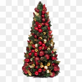 Christmas Tree Png Transparent Christmas Tree Images - Spruce New Year Red Png, Png Download - christmas tree transparent png