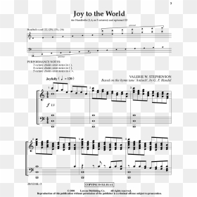 Click To Expand Joy To The World Thumbnail - Joy To The World Notes In C Choir, HD Png Download - joy to the world png