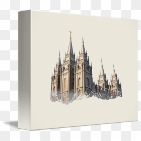 Salt Lake Temple Png - Temple Square, Transparent Png - lds temple png