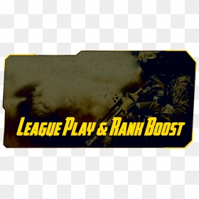 League Play & Rank Boost Cod Bo4 - Poster, HD Png Download - cod gun png