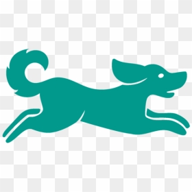 Dogbig - Cartoon Silhouette Dog Running, HD Png Download - walking dog png