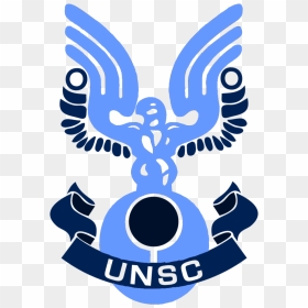 Unsc Navy Crest By Splinteredmatt-d4noh0g - Halo 3 Unsc Logo, HD Png Download - halo 3 logo png