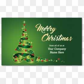 Custom Ribbon Tree - Christmas Ornament, HD Png Download - green christmas ribbon png