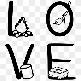 Love You S More Coloring Page, HD Png Download - smore png