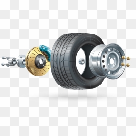Parts Car Cartoon, HD Png Download - tires png transparent
