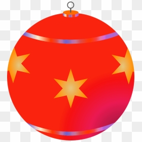 Red Christmas Tree Bauble Transparent Background Christmas - Christmas Bauble Clipart Transparent Background, HD Png Download - christmas tree transparent png