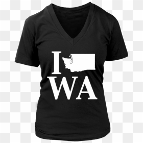 I Heart Love Wa Washington Silhouette State Outline - Active Shirt, HD Png Download - black heart outline png