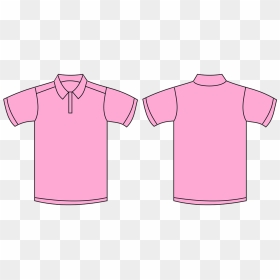 Shirt Pink Template - Plain Pink Polo Shirt, HD Png Download - polo shirt png