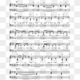 Sheet Music, HD Png Download - joy to the world png