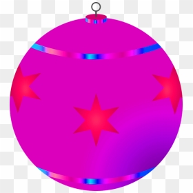 Pink Christmas Tree Bauble Transparent Background Christmas - Christmas Tree, HD Png Download - christmas tree transparent png