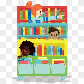 World Book Day 2016 - Kids Library Clipart Transparent, HD Png Download - kids reading png