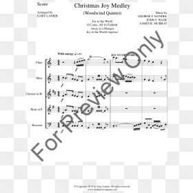 Click To Expand Christmas Joy Medley Thumbnail - Sheet Music, HD Png Download - joy to the world png