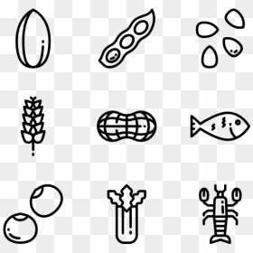 Icons Free Allergenic Food - Nut Icon, HD Png Download - nut button png