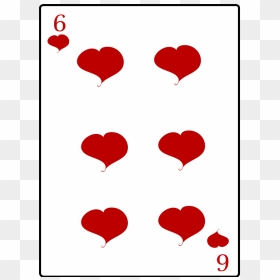 6 Of Hearts Clipart - Clipart 6 Of Hearts, HD Png Download - hearts .png