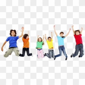 The Big Bounce - Kids Jumping White Background, HD Png Download - happy kids png