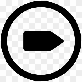 Right Arrow In Circular Button - Circle, HD Png Download - replay button png