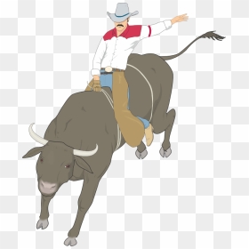 Bull Riding - Homem Montado Em Touro Png, Transparent Png - bull riding png