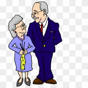 Cartoon Old Age Security, HD Png Download - grandparents png