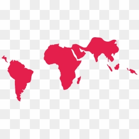 Mapa Mundi Pobreza - World Map Grey Simple, HD Png Download - mapamundi png