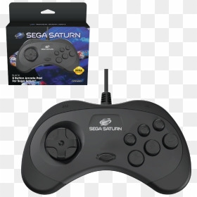 Sega Saturn 8 Button Arcade Pad - Sega Saturn Controller, HD Png Download - sega saturn png