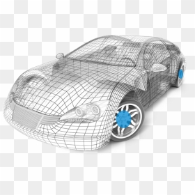 Car Wireframe, HD Png Download - bugatti veyron png