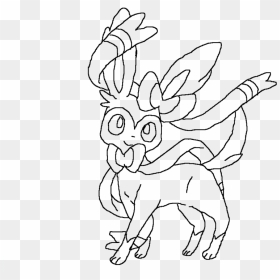 Eevee Drawing Advanced - Sylveon Eevee Evolutions Coloring Pages, HD Png Download - evee png