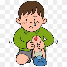 Hurt Knee Clipart, HD Png Download - kid crying png