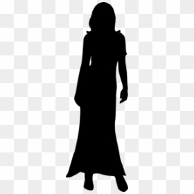 Silhouette Of A Woman Png, Transparent Png - woman in dress silhouette png