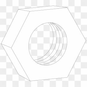 Hex Nut For Bolts Svg Clip Arts - Circle, HD Png Download - nut button png