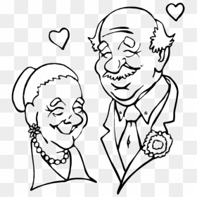 Grandparents Black And White, HD Png Download - grandparents png