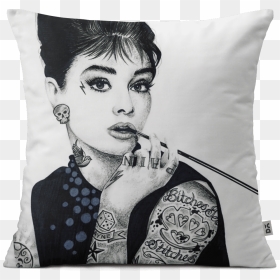 Tattooed Audrey Hepburn Print, HD Png Download - audrey hepburn png