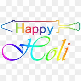 Happy Holi Transparent Clip Art Image - Transparent Happy Holi Png, Png Download - holi logo png