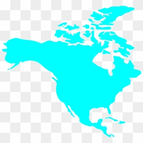 North America Map Silhouette, HD Png Download - jay park png