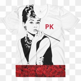 Audrey Hepburn T-shirt - Audrey Hepburn Svg, HD Png Download - audrey hepburn png