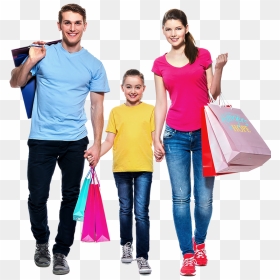 Dress Shopping Png - Family Shopping Images Png, Transparent Png - happy family images png