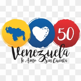 Venezuela Te Amo Sincuenta - Logo De Venezuela Te Quiero, HD Png Download - te amo png