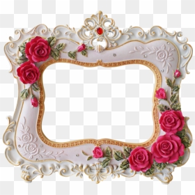 Paper Background, Rose Frame, Flower Frame, Christmas - Rectangle Floral Frame Transparent Background, HD Png Download - paper background png