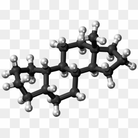 5beta-estrane Molecule Ball - Testosterone Molecule, HD Png Download - white sphere png