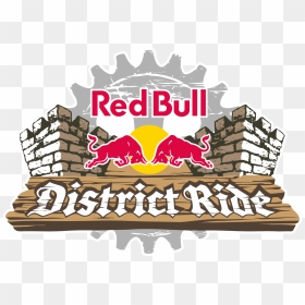 Red Bull District Ride Logo, HD Png Download - bull riding png