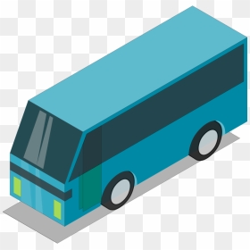Blue Bus - Bus Png Icon 3d, Transparent Png - autobus png
