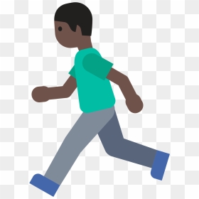 Boy Running Emoji , Png Download - Emoji Of People Walking, Transparent Png - boy emoji png