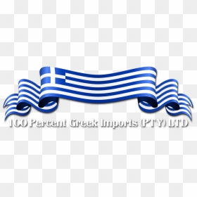 Greece Flag Ribbon, HD Png Download - greek flag png