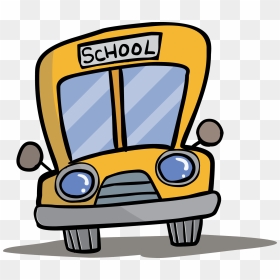 School Bus Clip Art - School Bus Front Cartoon, HD Png Download - autobus png