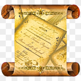 Calligraphy, HD Png Download - parchment scroll design png