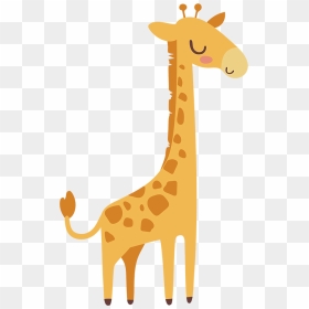 Cartoon Cute Savana Animals, HD Png Download - giraffe png images